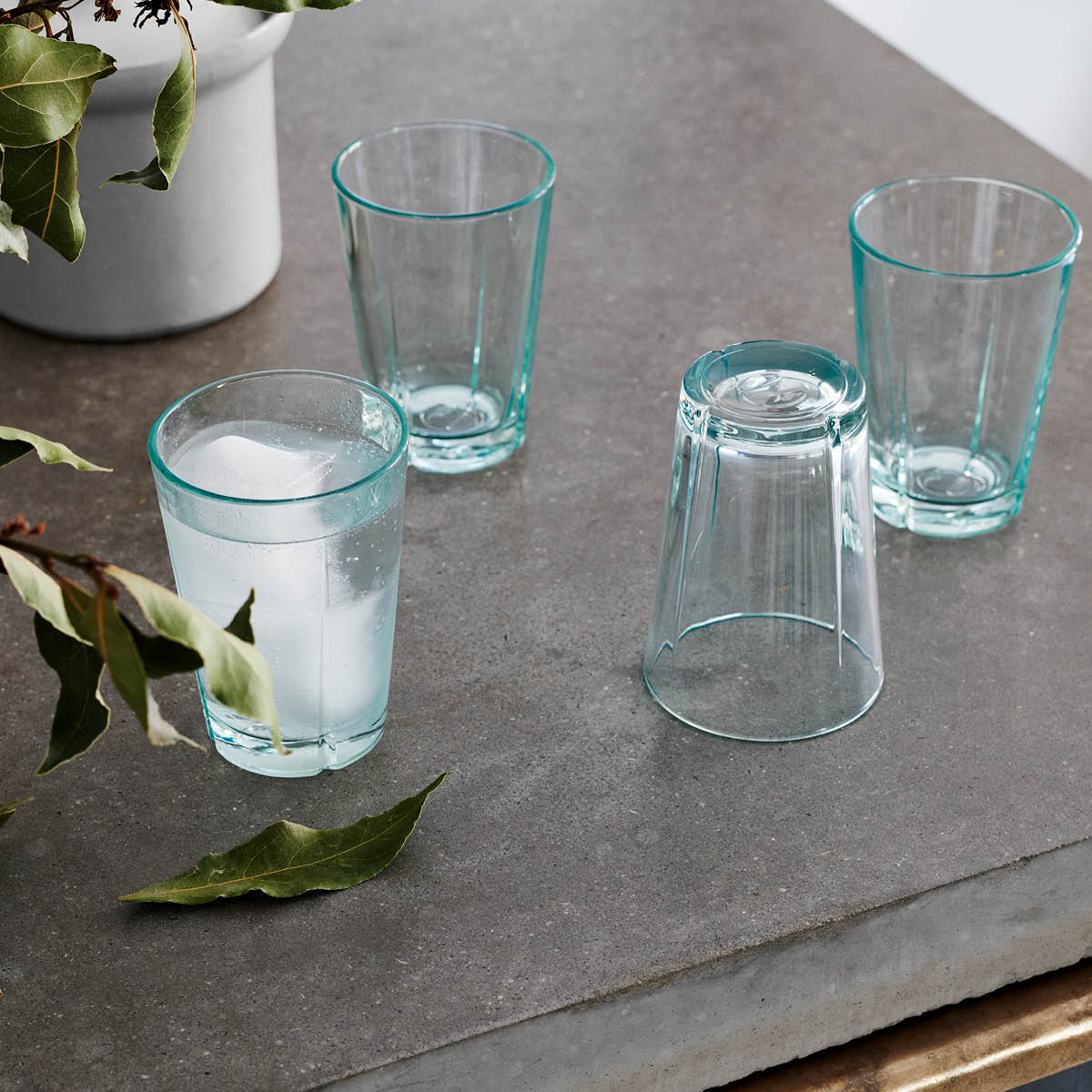 Grand Cru Recycled Vattenglas 22 cl 4-pack Klar/Grön