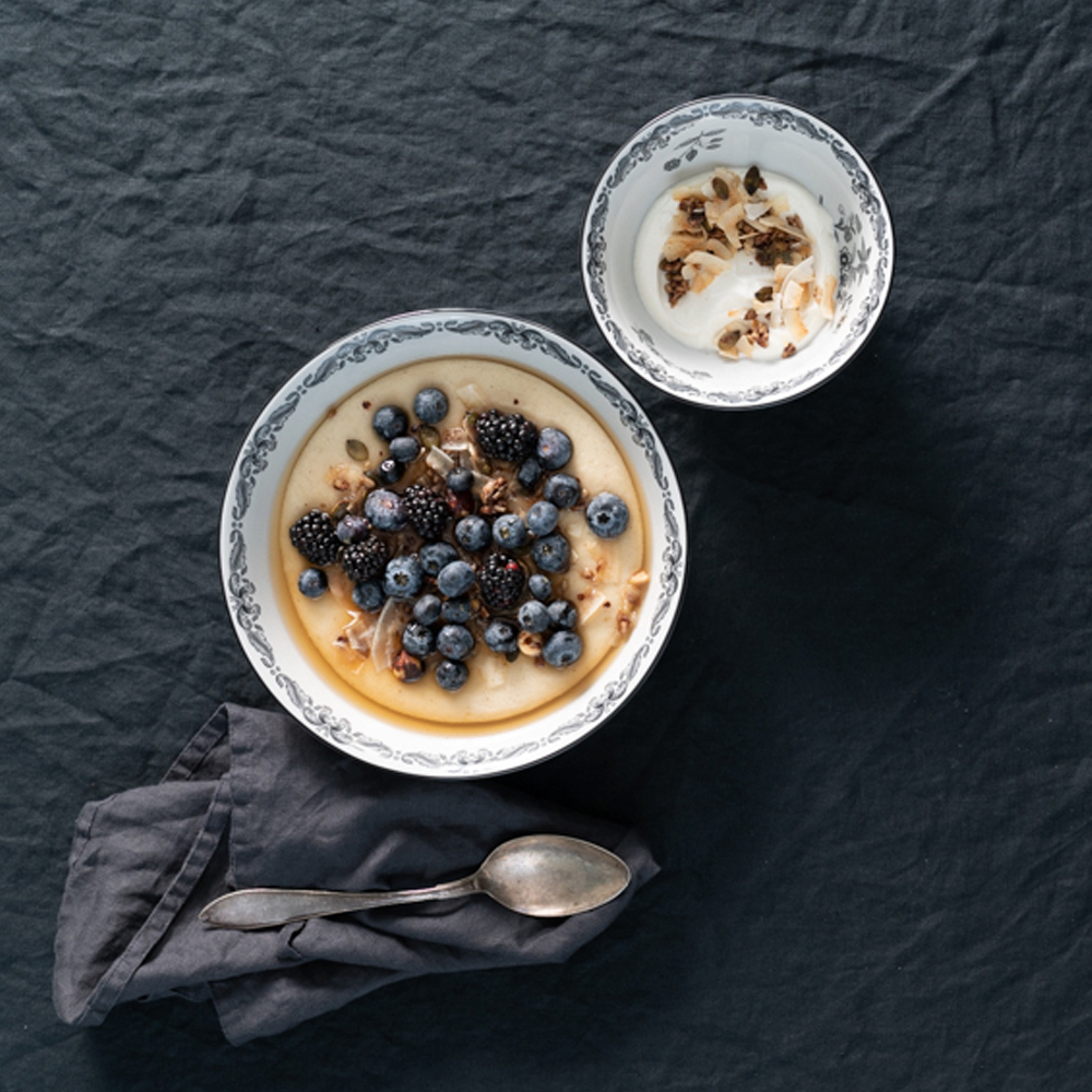 Ostindia Svart Tallrik djup 22 cm