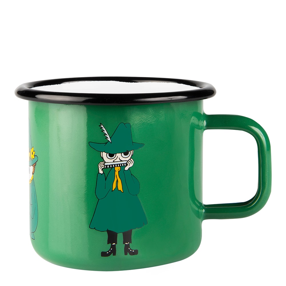Mumin Emaljmugg Snusmumriken 37 cl Grön