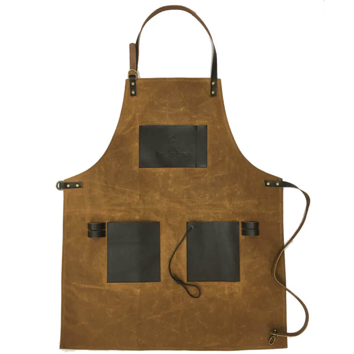 Förkläde Vaxad Bomull Brun