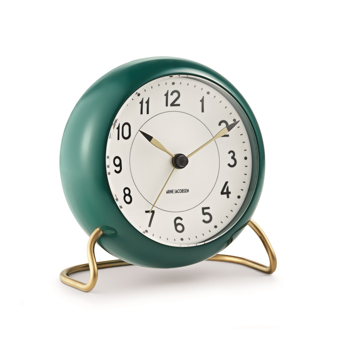 Station Bordsur 11 cm Grön/Mässing