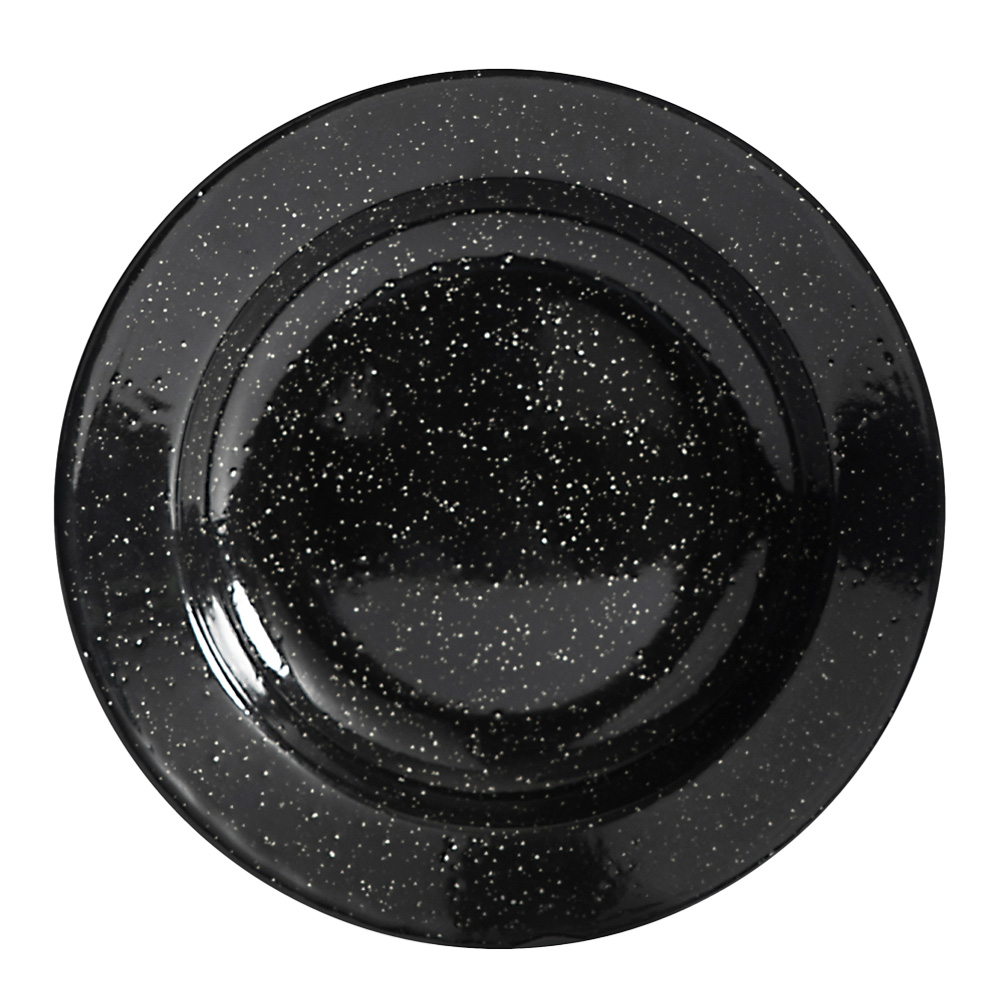 Doris Emaljtallrik 20 cm Svart