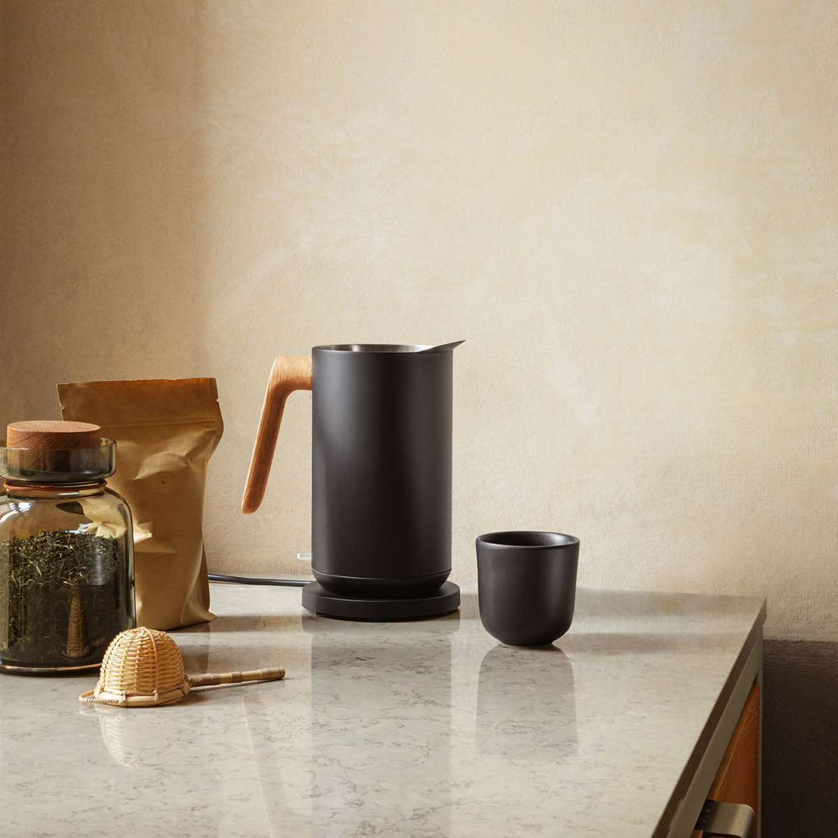 Nordic Kitchen Vattenkokare 1,5 L Svart