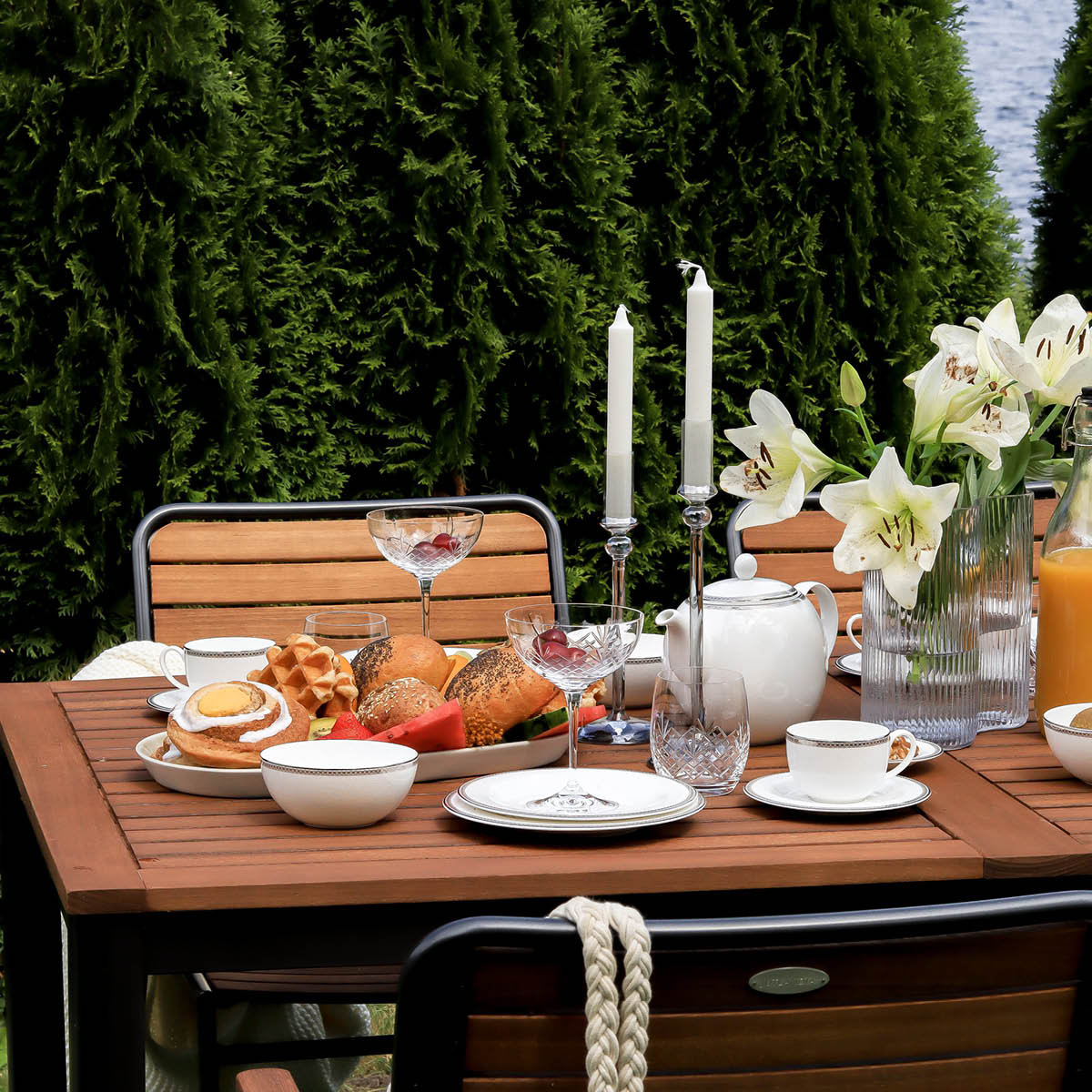 Silver Paisley Kaffekopp 20 cl Vit