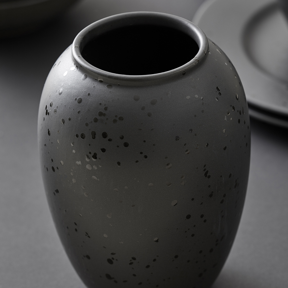 Keramikvas 20 cm Svart