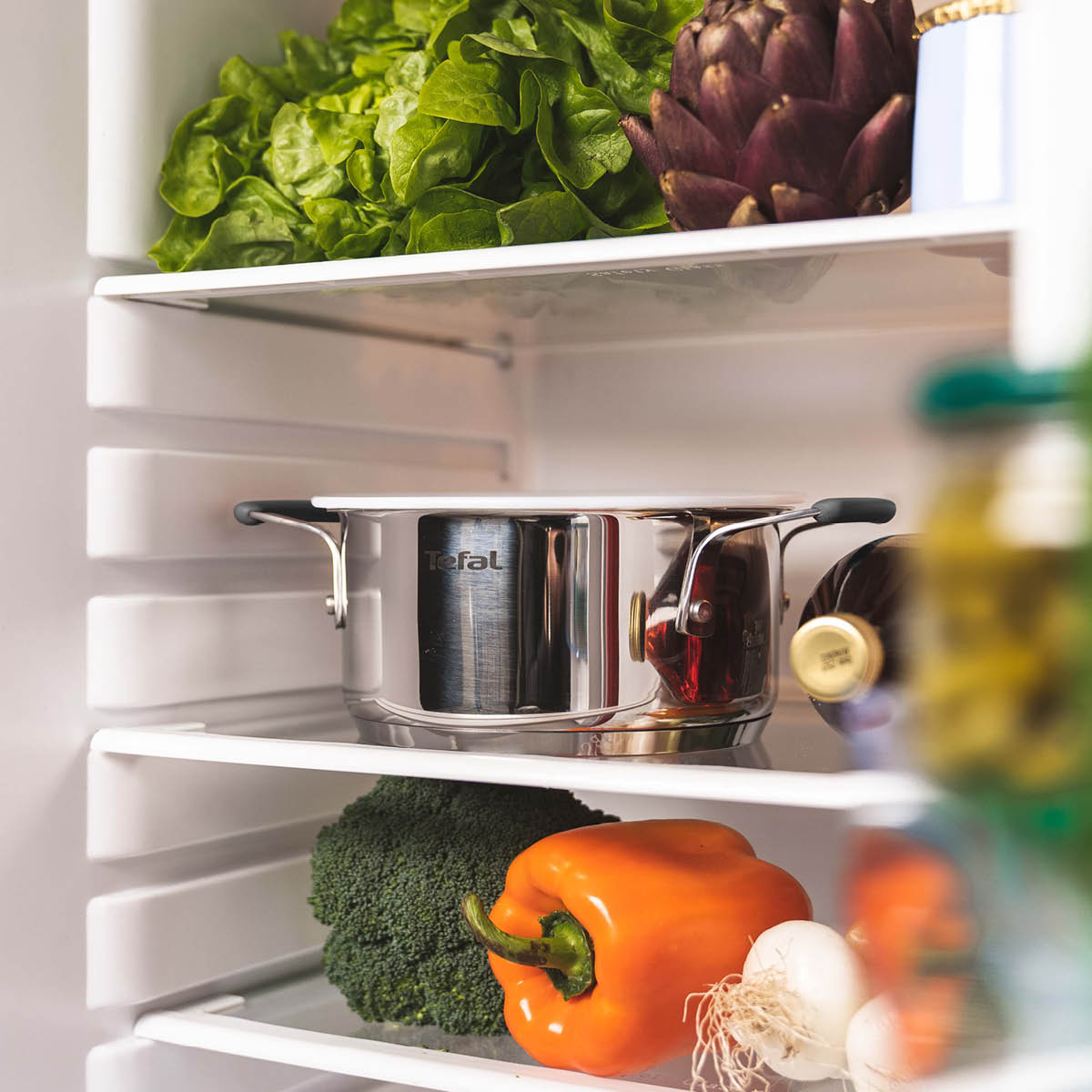 Opti'space Kastrullset 6 delar Rostfritt stål