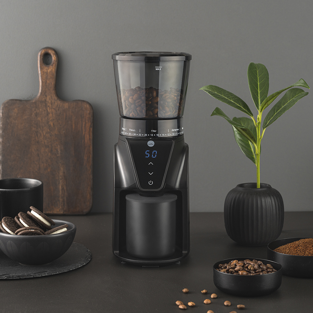 Kaffekvarn Digital Display 275 g Svart