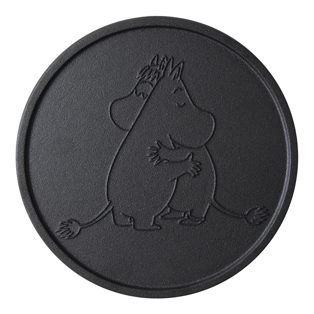 Mumin Grytunderlägg Gjutjärn Svart