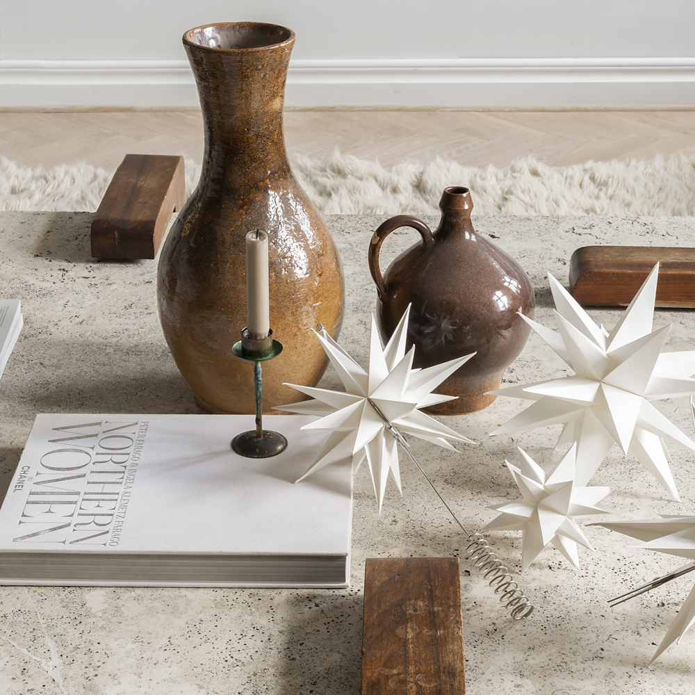 Sputnik Julstjärna 30 cm Vit