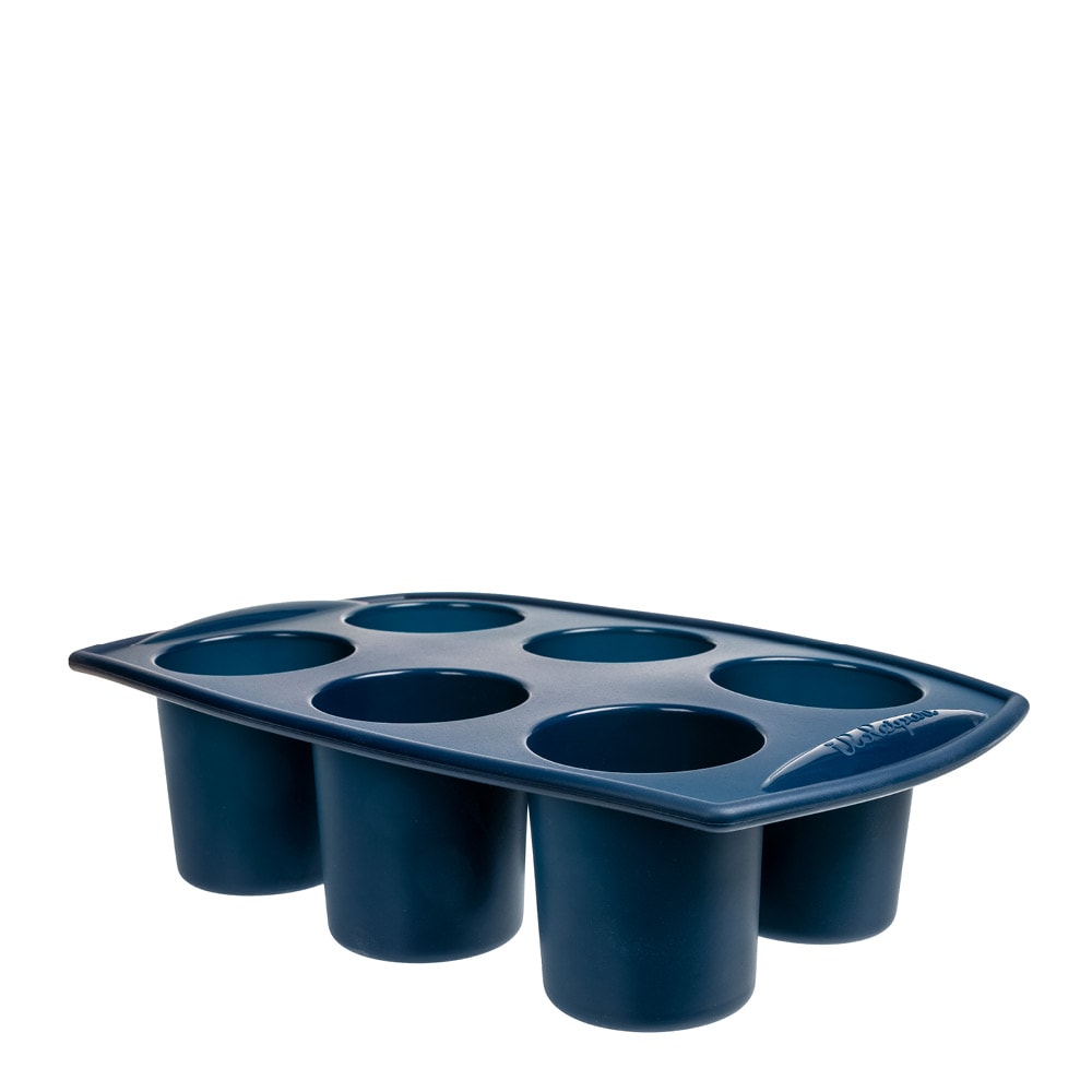 Form för 6st bakverk Mörkblå