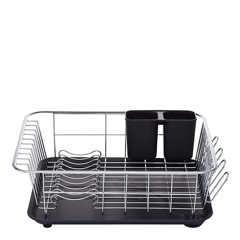 Diskställ Rostfri/Svart