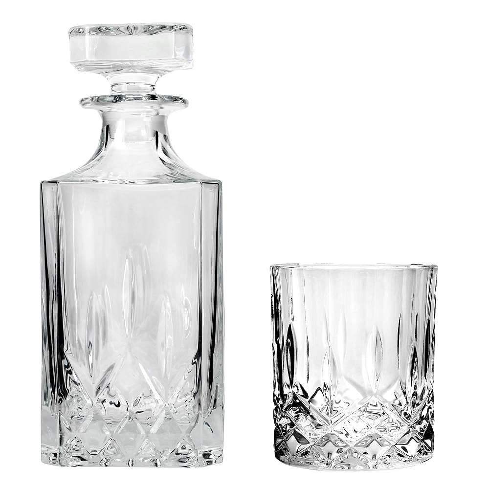 Rumours Whiskeykaraff + 6 Tumblerglas