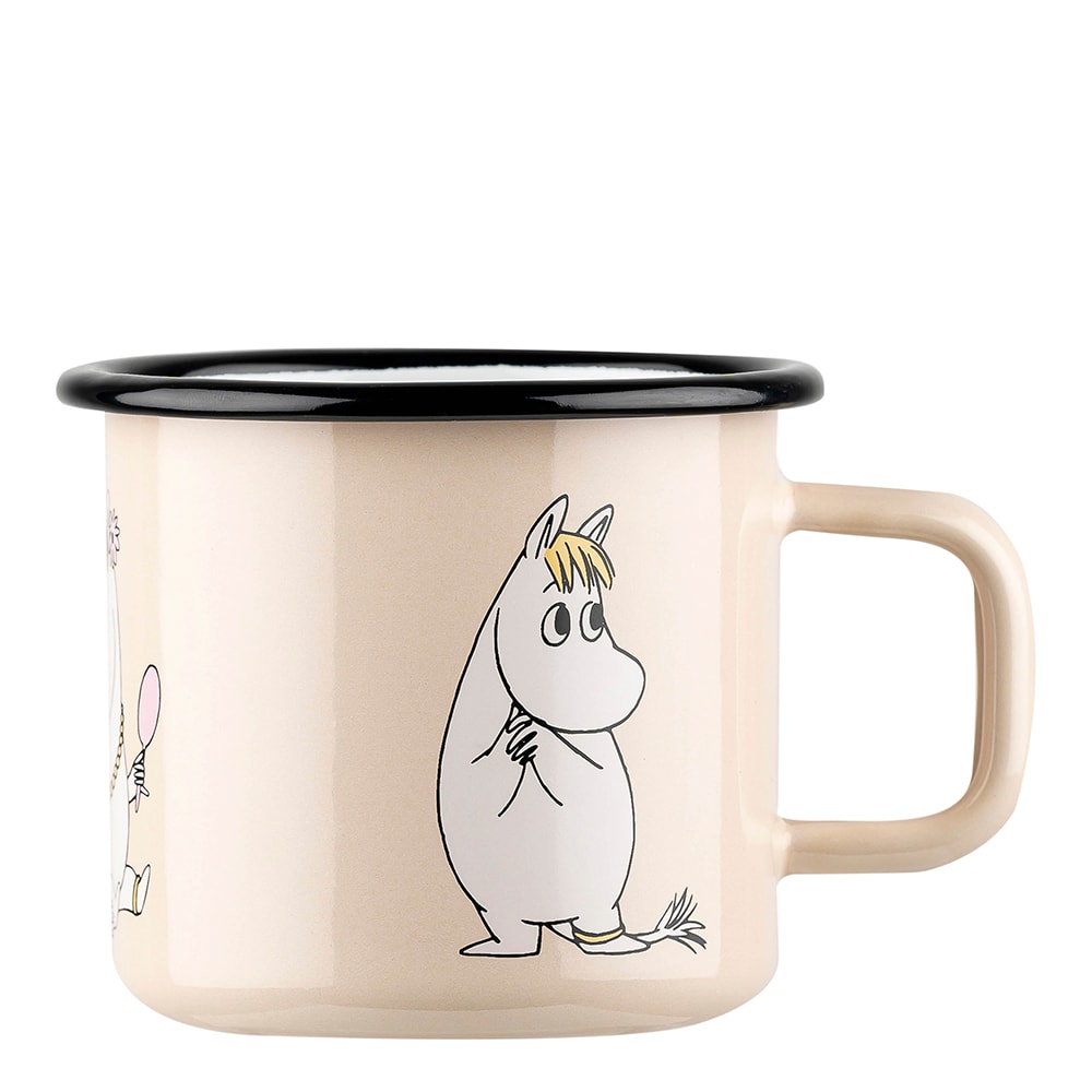 Mumin Emaljmugg Snorkfröken 37 cl Beige