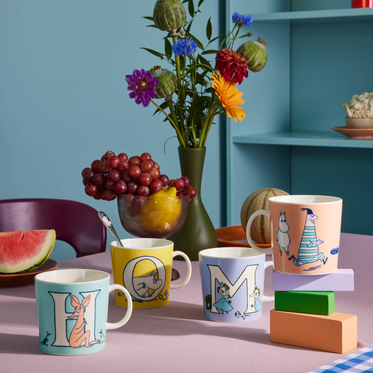 Muminmugg H ABC 40 cl Blå