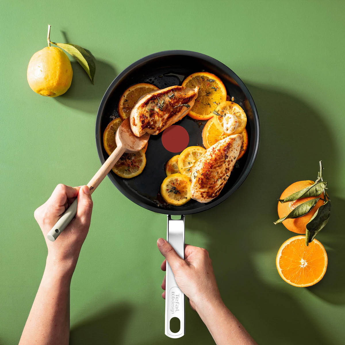 Renew+ Sauteuse med Glaslock 24 cm Svart