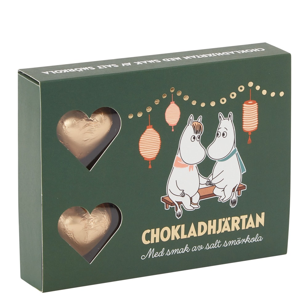 Cervera x Mumin 2023 Chokladask Salt Smörkola 60 g Grön