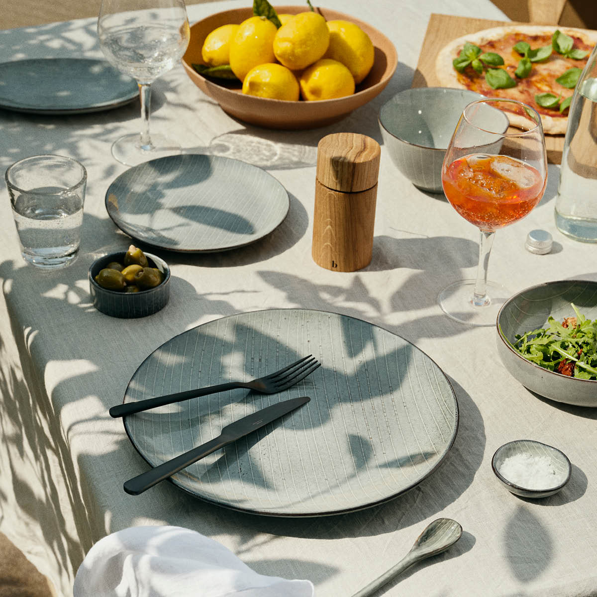 Nordic Sea Tallrik flat 20 cm Blå