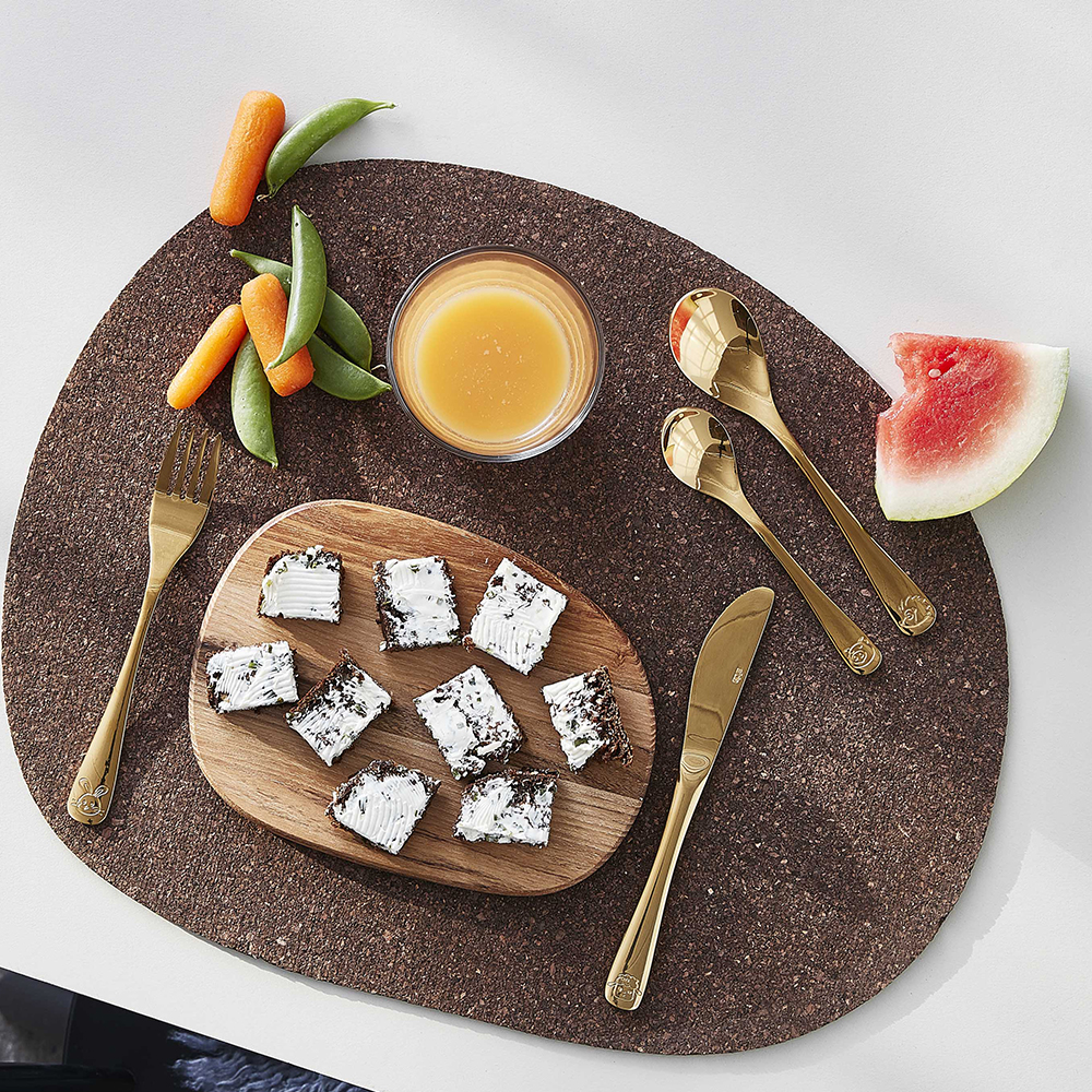 Barnbestick 4 delar Guld