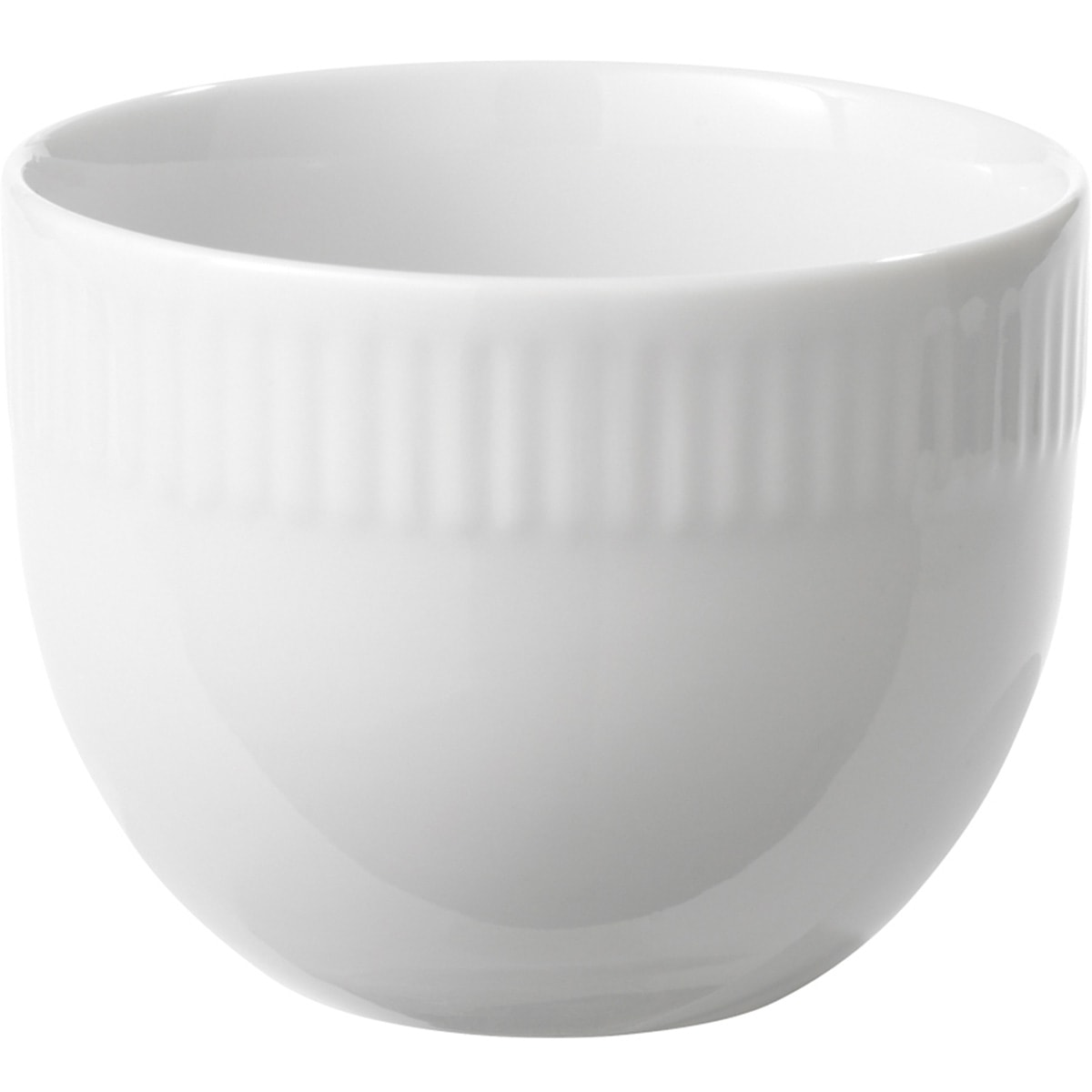 Relief Sockerskål 8,5 cm Vit