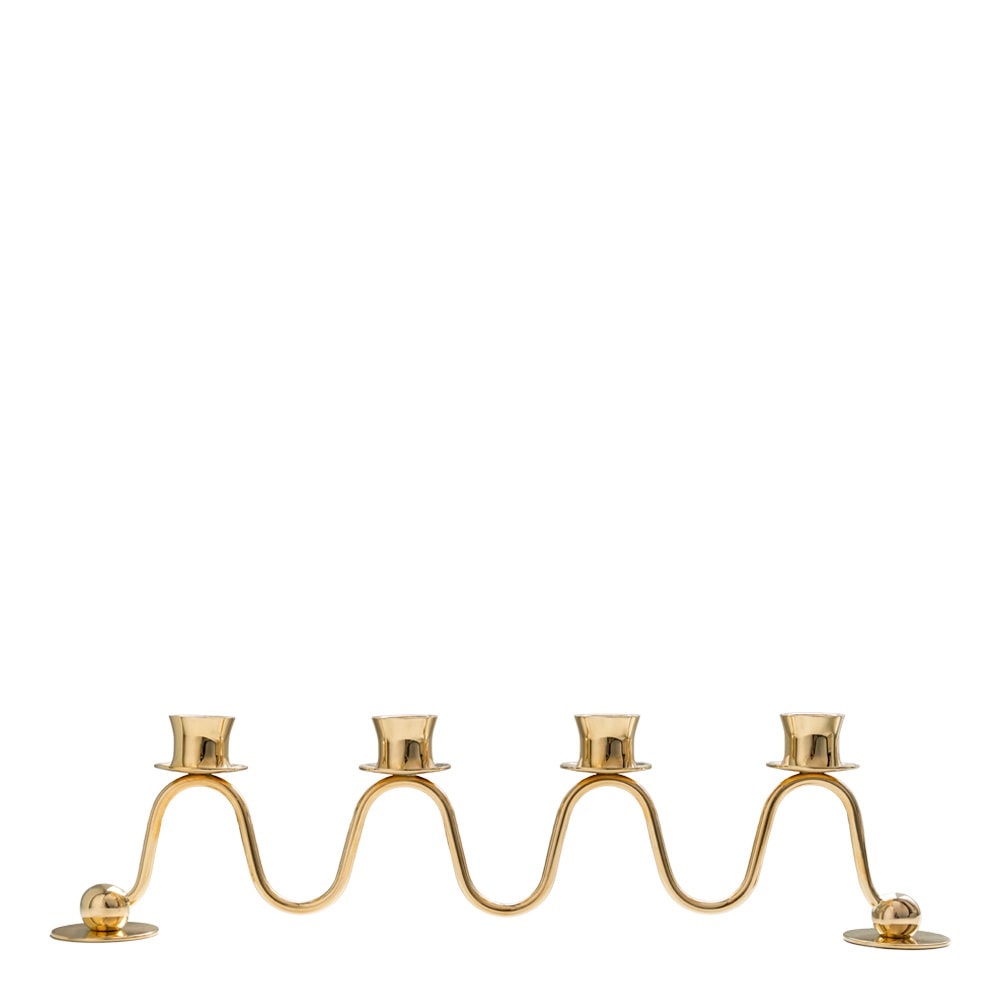 Lignano Sabbiadoro 4 Ljusstake 39 cm Guld