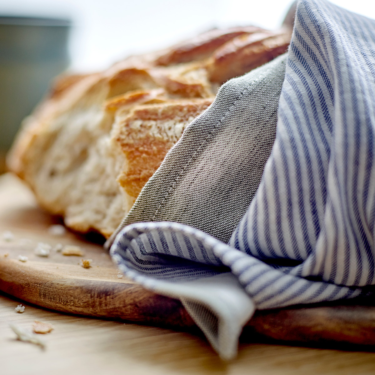 Statement Stripe Kökshandduk 50x70 cm Grön