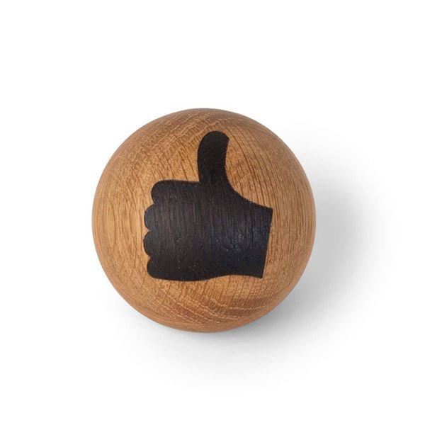 Emojiboll Ek 7 cm Thumbs up