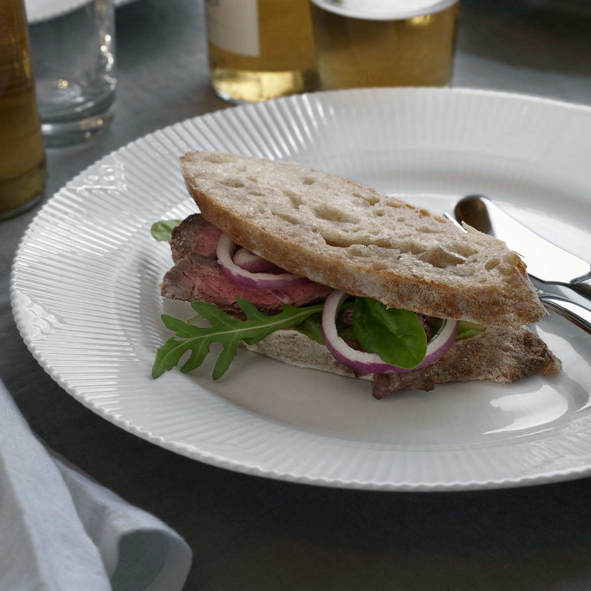 White Elements Tallrik flat 28 cm