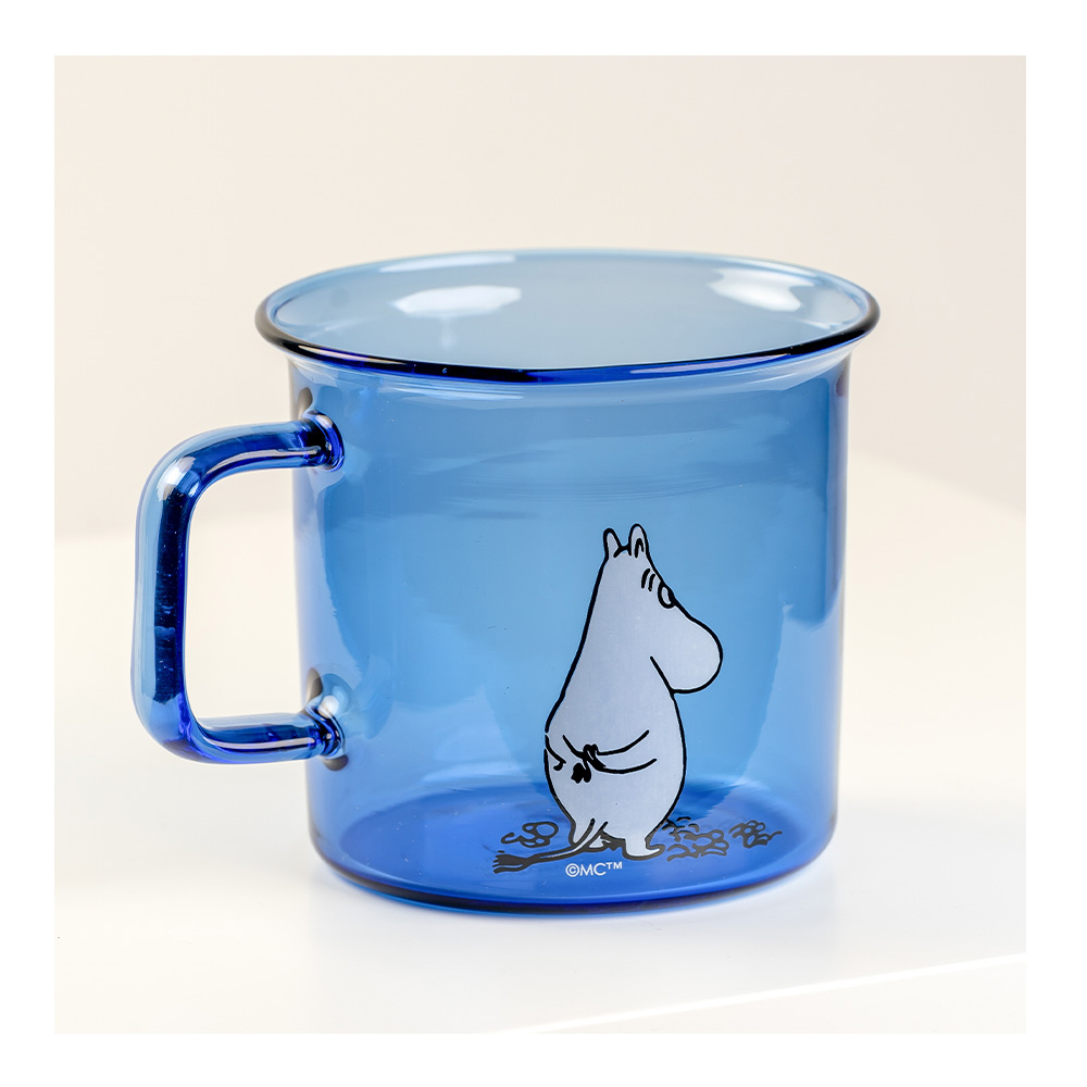 Mumin Glasmugg Mumintrollet 35 cl Blå