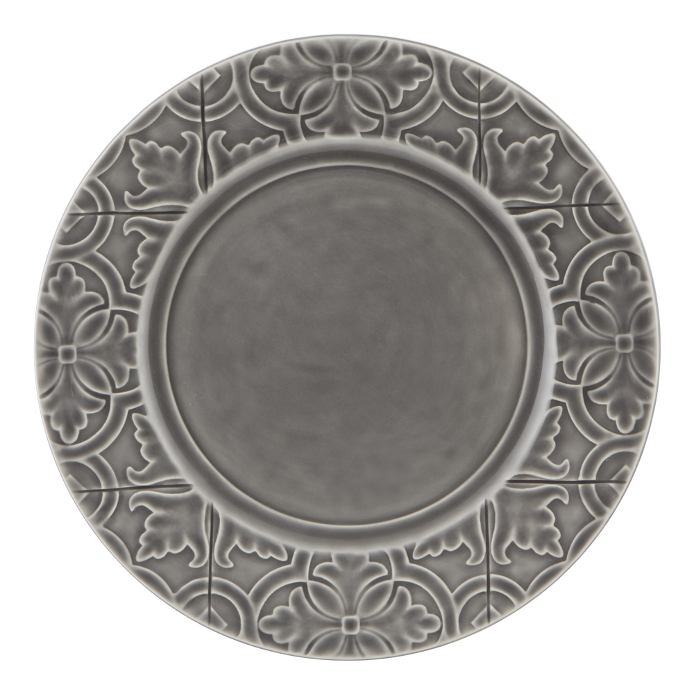 Rua Nova Tallrik flat 28 cm Grå