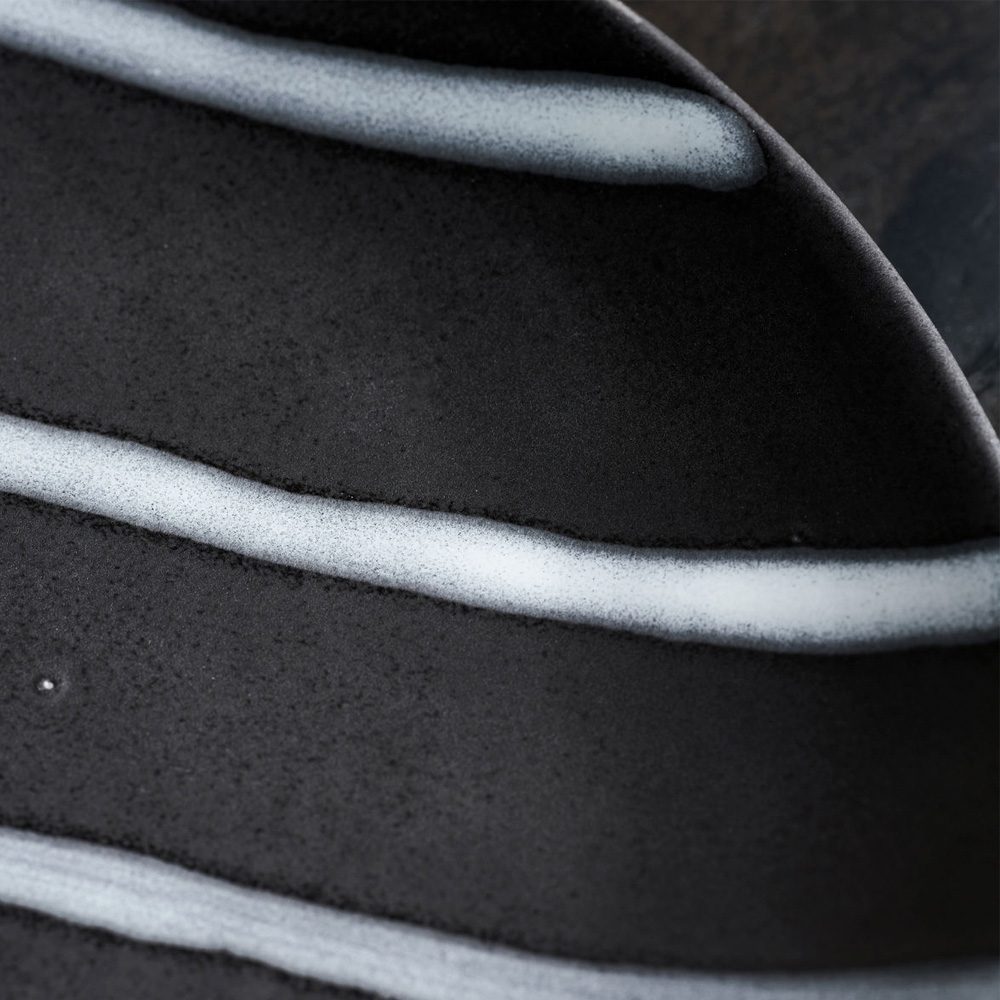 Line Tallrik 19 cm Svart/Brun