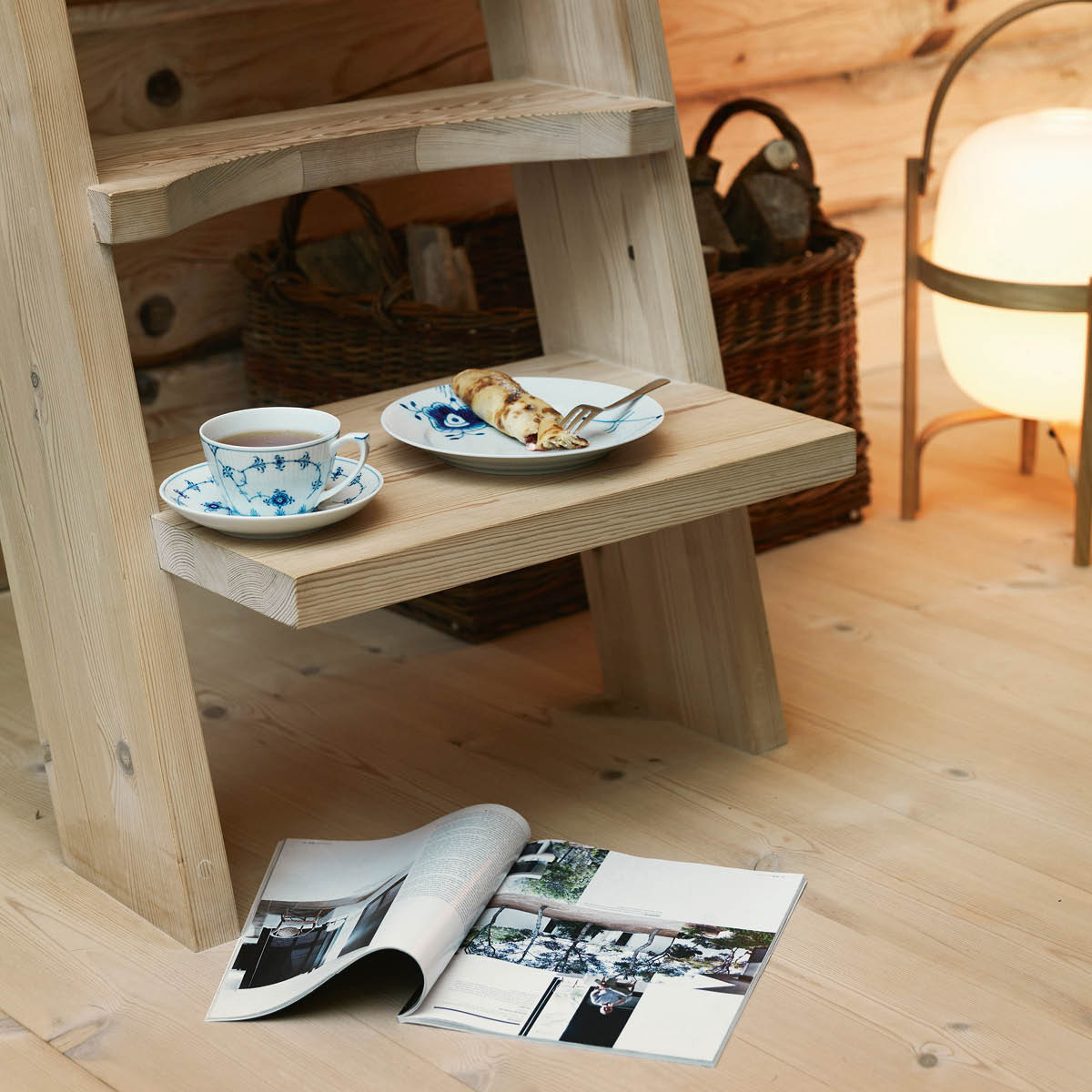 Blue Fluted Mega Tallrik flat 22 cm dekor 6