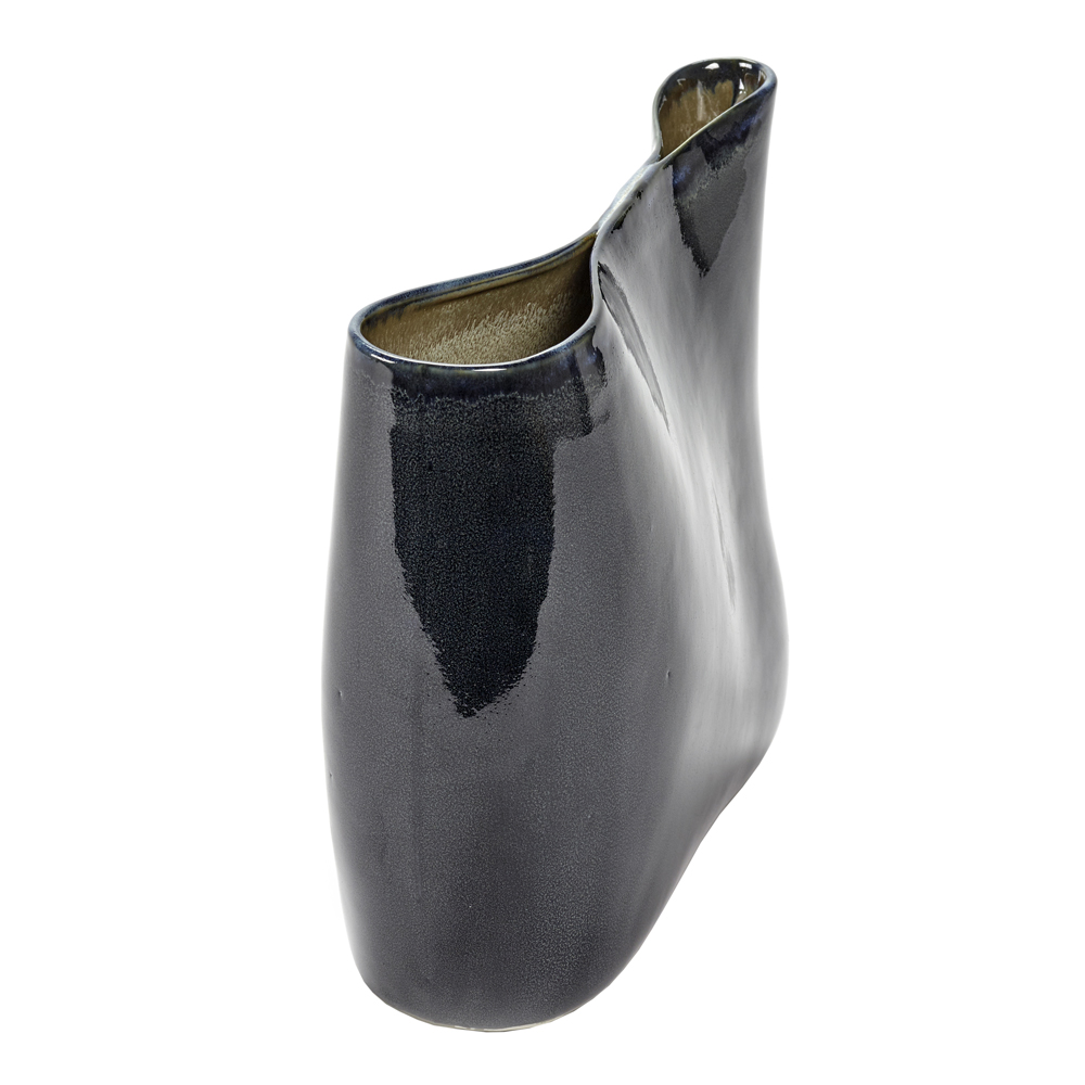 Terres de Rêves Vas Keramik 25 cm Mörkblå/Sand