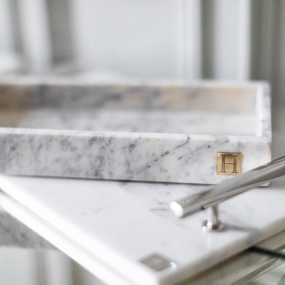 Marmorfat 15x30 cm Vit