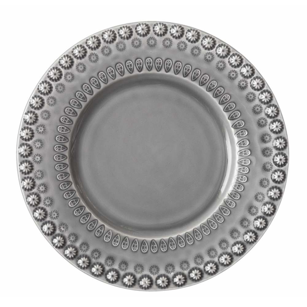 Daisy Tallrik 22 cm Soft Grey