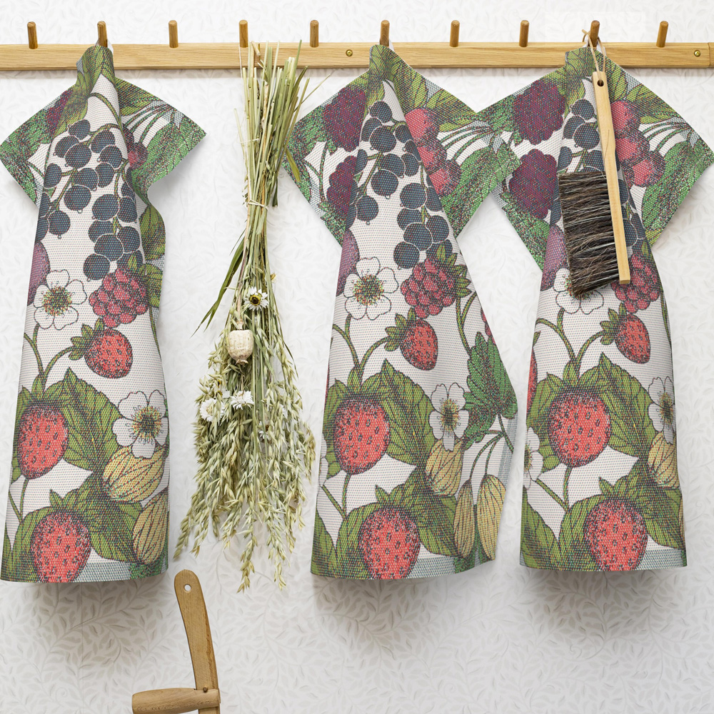 Trädgårdsbär Handduk 40x60 cm Flerfärgad