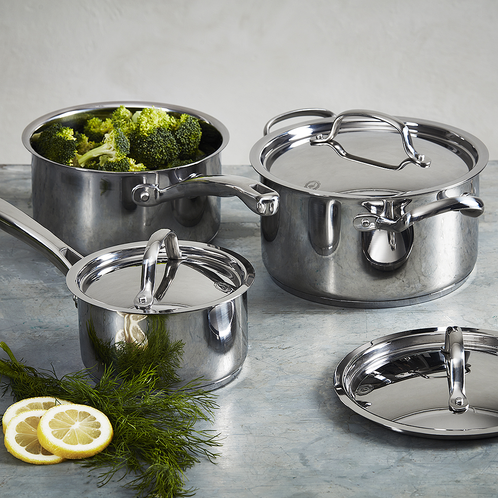 Stenfors Kastrullset 3 delar 1+2+3 L