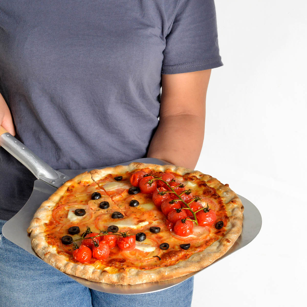 Pizzaspade Borstad Aluminium 36x31,5 cm