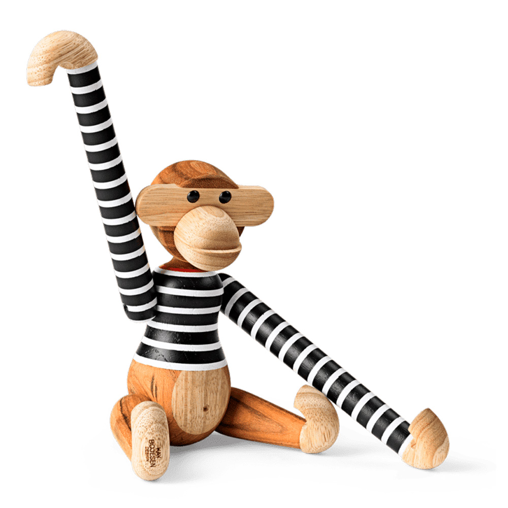 Kay Bojesen Apa x N?rgaard på Str?get Liten Svart/Vit