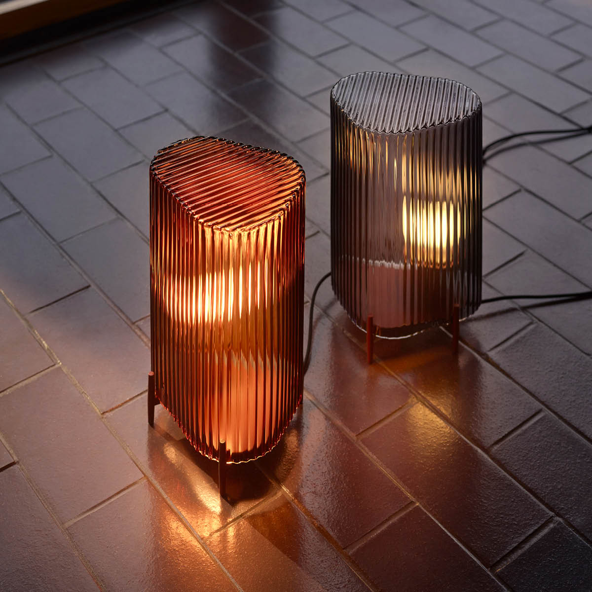 Putki Lampa 34 cm Grå