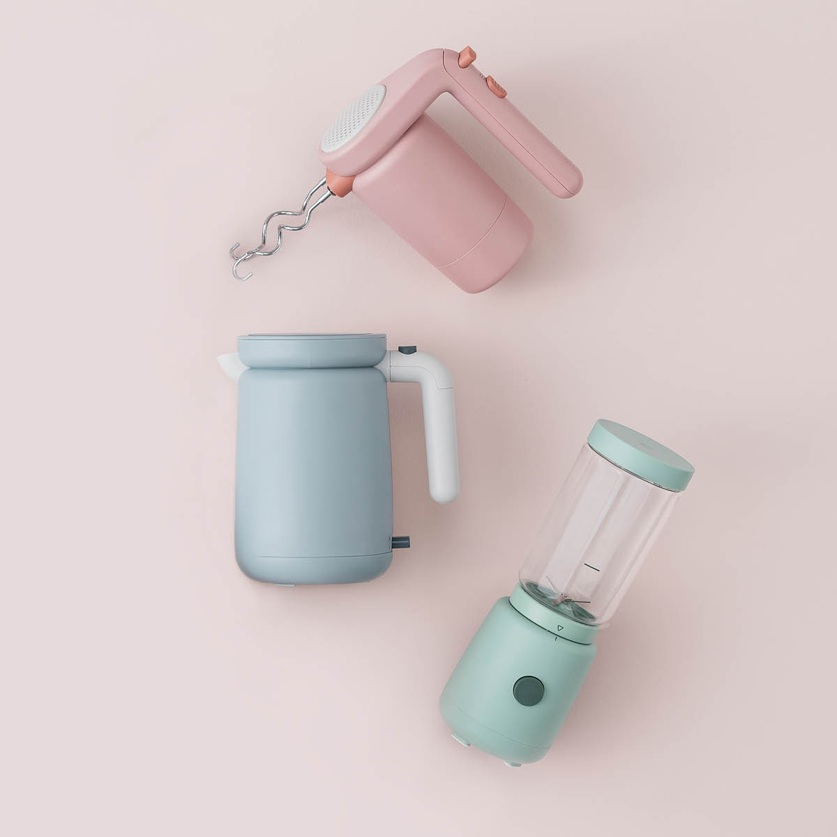 Foodie Vattenkokare 1 L Ljusblå