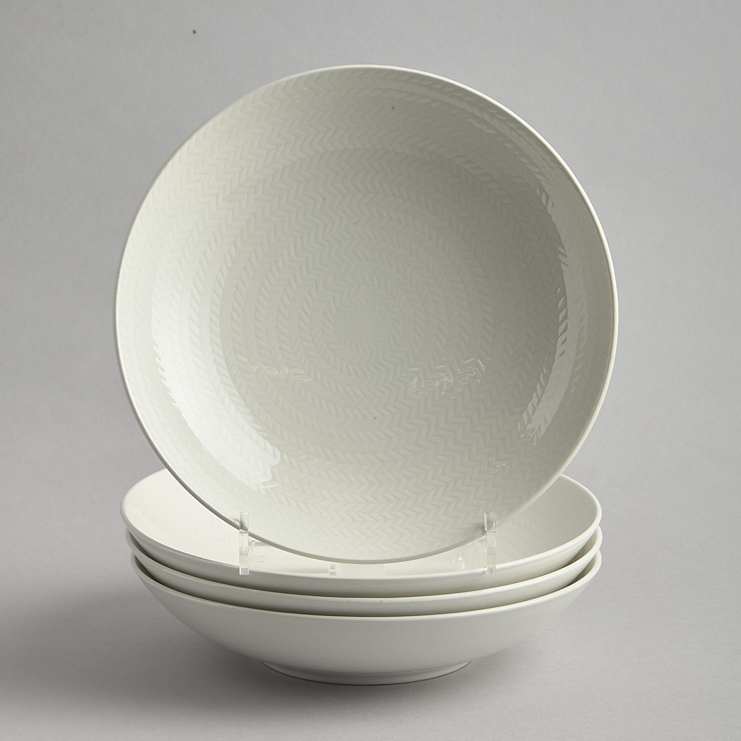 Blå Eld 4 st djupa tallrikar 20 cm