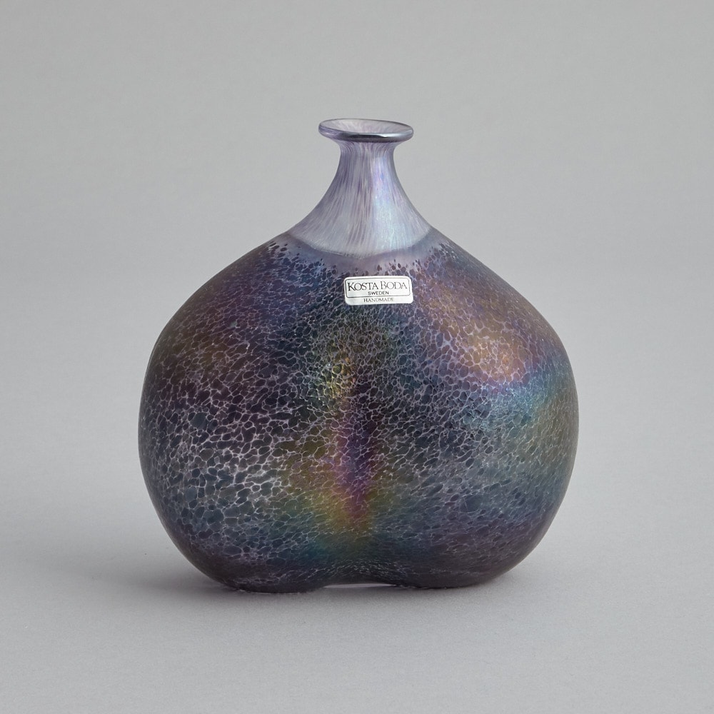 SÅLD "Volcano" Konstglas Vas