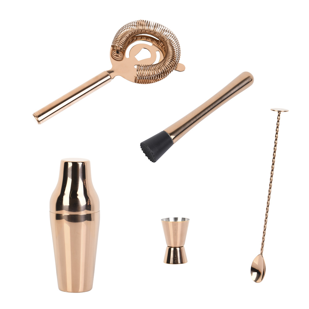 Sontell Barset 5 delar Koppar