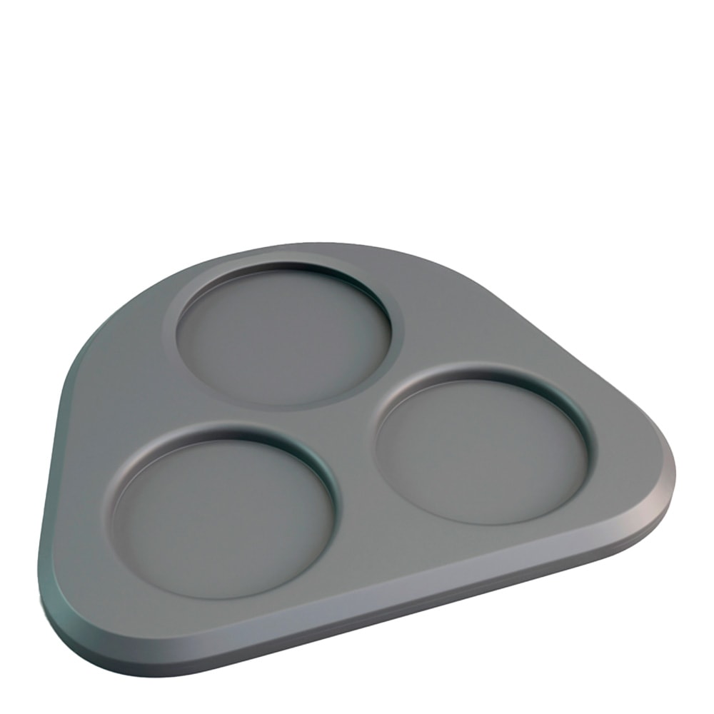 Bricka Triangel för Behållare Svart