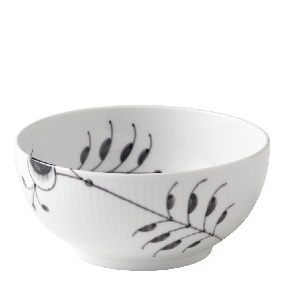 Black Fluted Mega Skål 73 cl