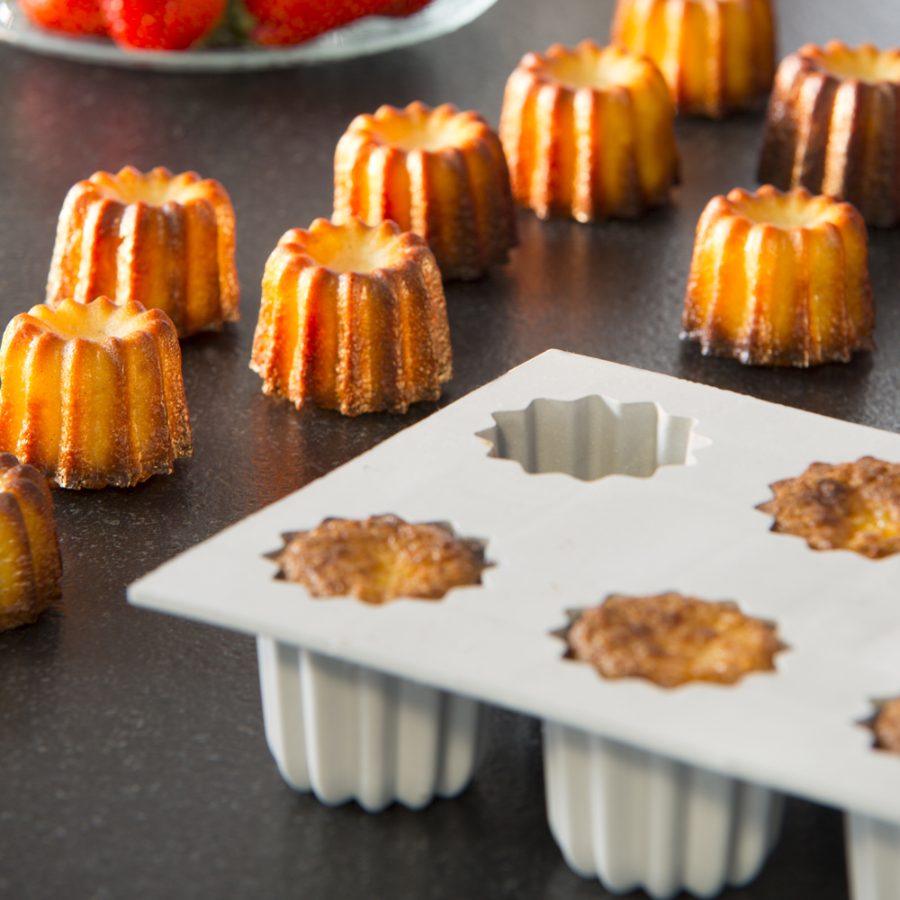 Bakform Elastomoule för 8 Canelé Bordelais