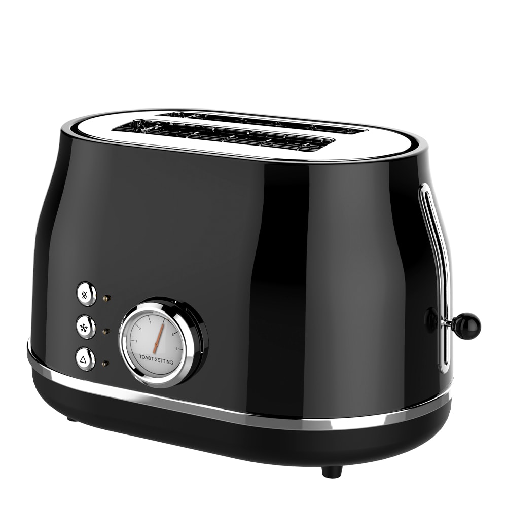 Brödrost Premium Retro Svart