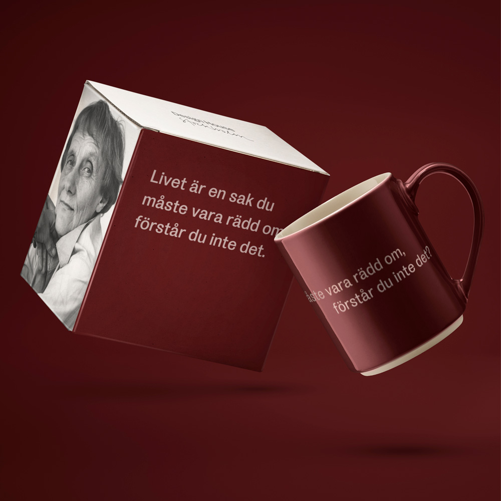 Astrid Lindgren Mugg Vinröd Livet är en sak
