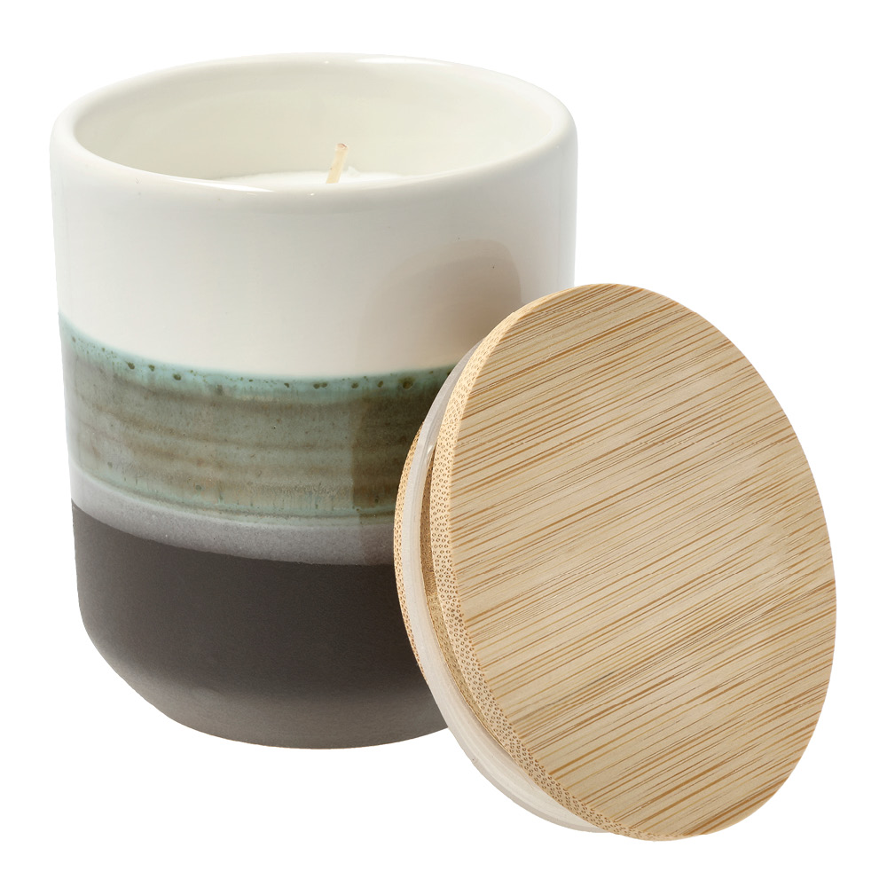 Iris Doftljus 8x9,5 cm Vit/Grön