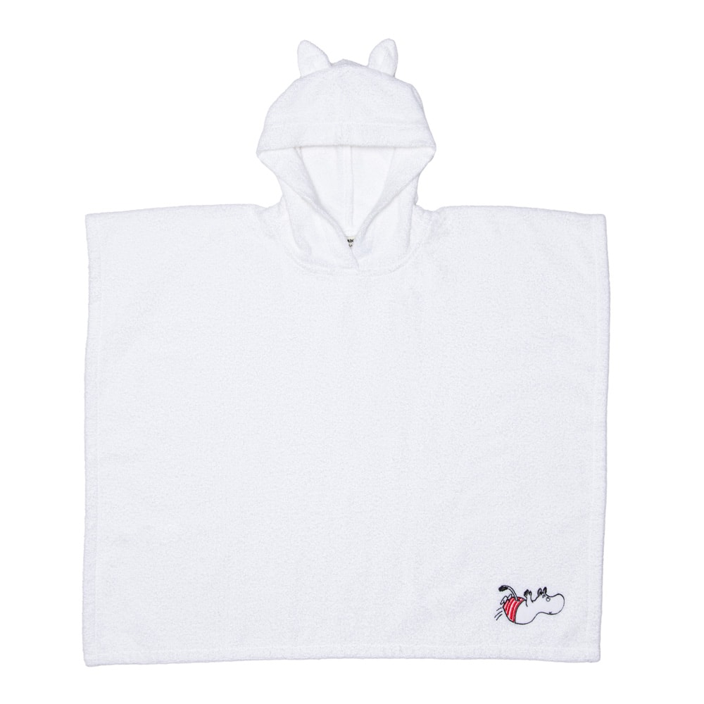 Mumin Badponcho Mumintroll Vit